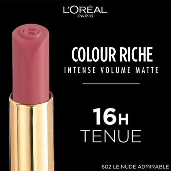 🆕 Riche Intense Volume Matte Lipstick Up to 16H Wear Shade Le Corral Irreverent - Picture 8 of 11
